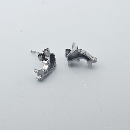 Inlay Earrings - Stainless Steel