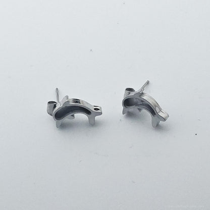 Inlay Earrings - Stainless Steel