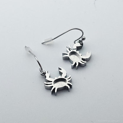 Inlay Earrings - Stainless Steel