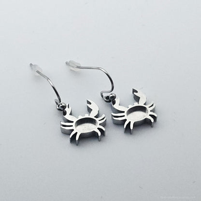 Inlay Earrings - Stainless Steel