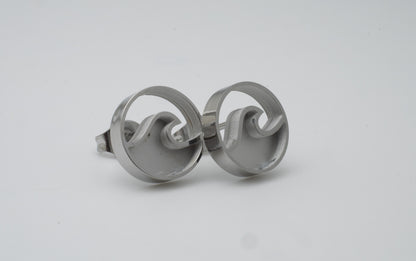 Inlay Earrings - Stainless Steel