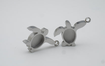 Inlay Earrings - Stainless Steel