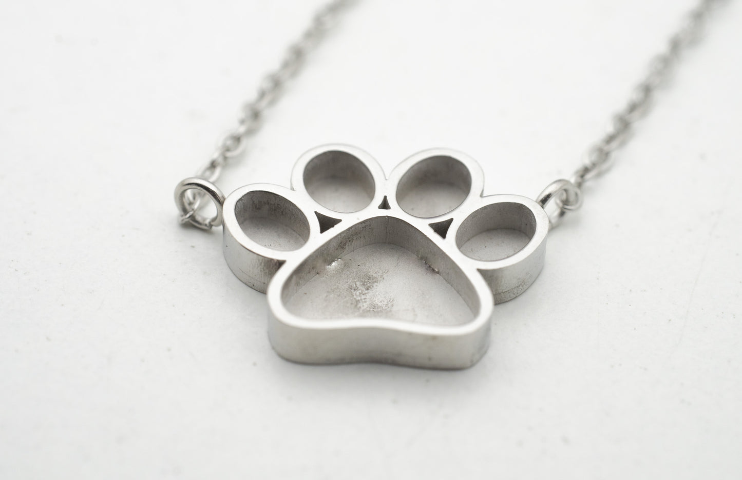 Paw Print Pendant - Stainless Steel