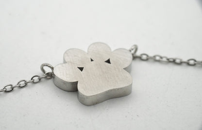 Paw Print Pendant - Stainless Steel