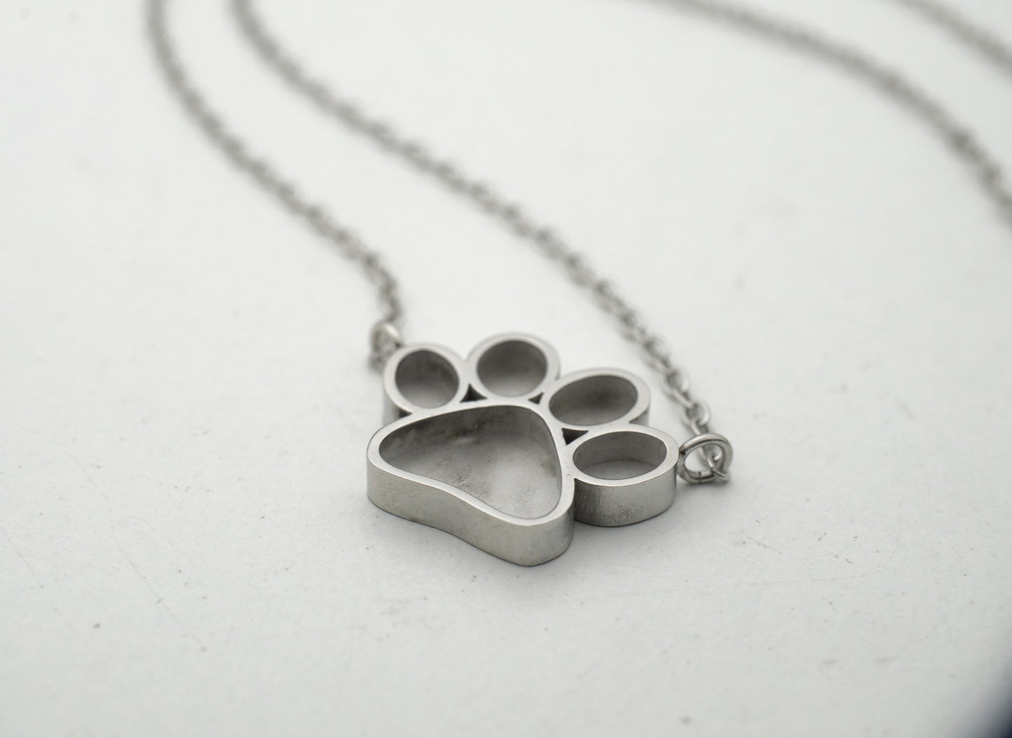 Paw Print Pendant - Stainless Steel