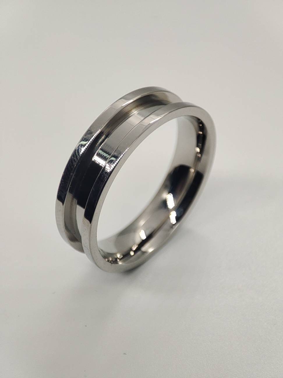 stainless steel channel ring blank - 6/3 | Bentwood Ring Supplies
