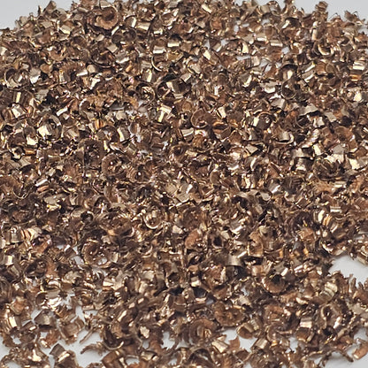 Beryllium copper shavings