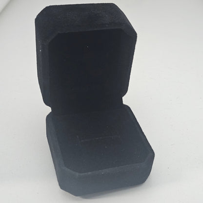 Black Velvet Ring Box