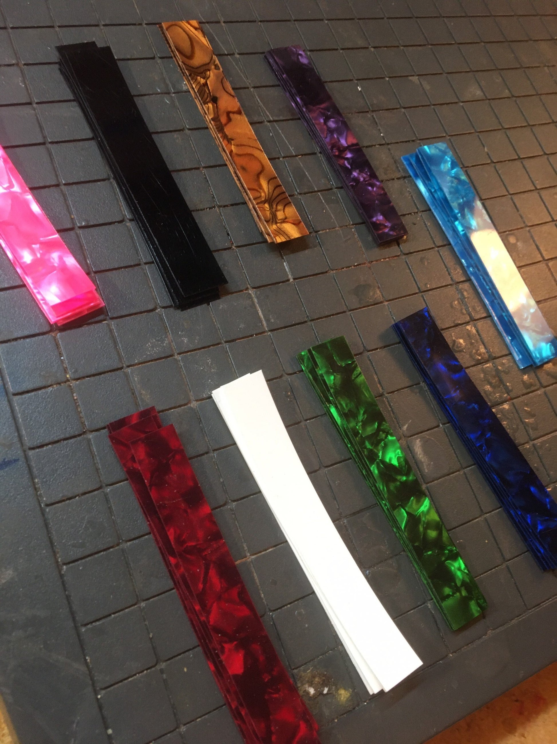 Celluloid Strips for Ring Cores - Color Options