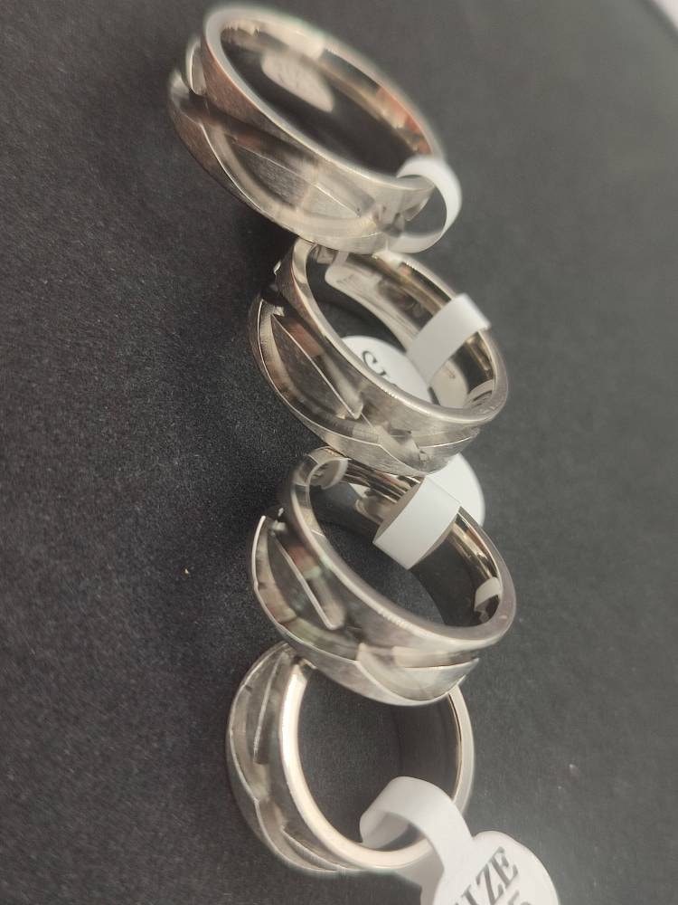 Titanium - Double Helix Ring Blank - 8/2