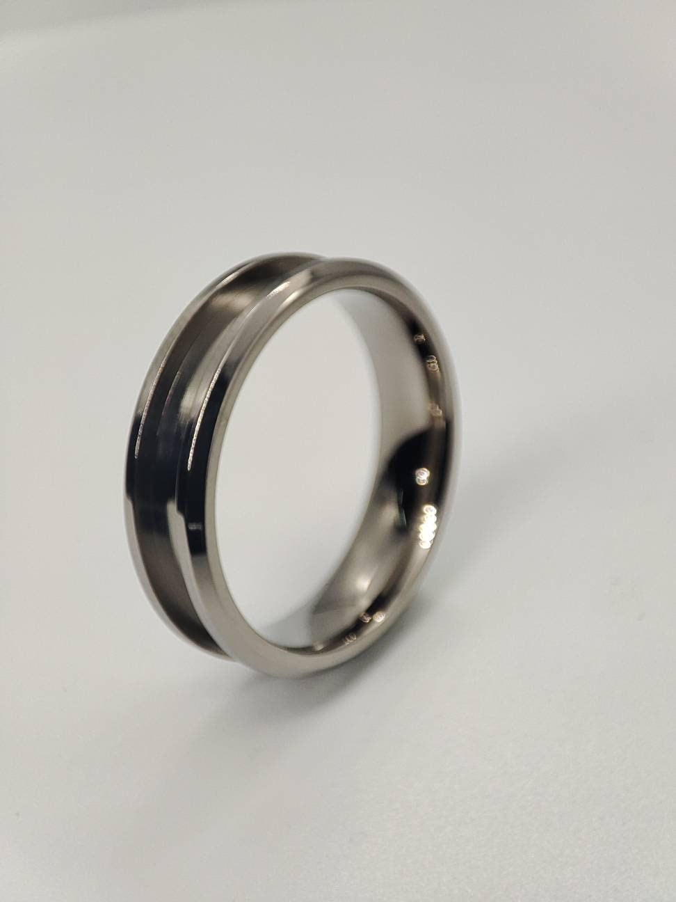 Titanium Channel Ring Blank - 6/3 | Bentwood Ring Supplies