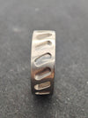 Titanium - Tilted Capsule Ring Blank - 8mm